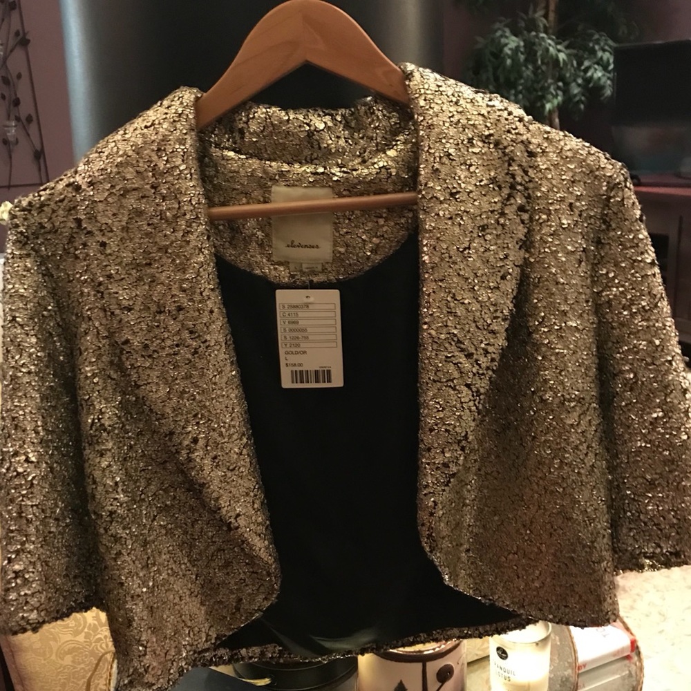 Gorgeous gold bolero jacket perfect for NYE